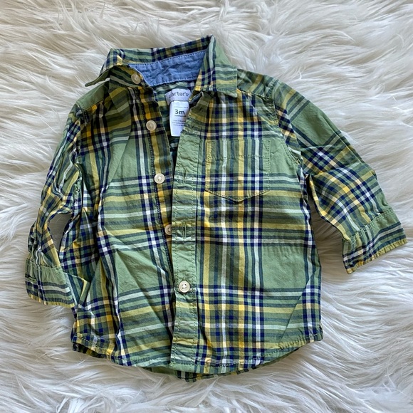 🧸🧸 Carter’s Baby Button Up/Down Shirt - Picture 1 of 3
